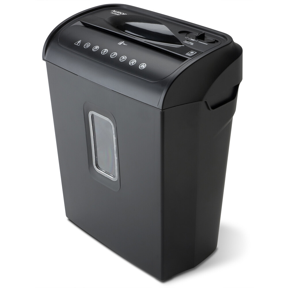 The Aurora AU608MB 6-sheet micro-cut paper/ credit card shredder