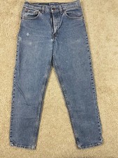 Vintage Levi's Denim Jeans Men's 31x29 Made in USA Straight Leg Light Wash Blue