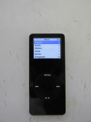 Apple iPod Model: A1137 Nano 1st Generation Black 2 GB Balck Apple iPod Model: A1137 Nano 1st Generation Black 2 GB Balck