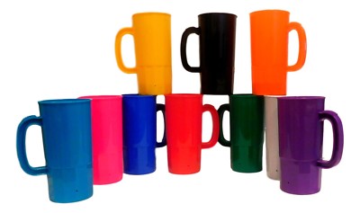 10 22 Ounce Beer Mugs, 1 each 10 Colors. Made in America, Lead Free,  Recyclable | eBay