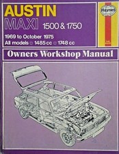 Haynes Austin Maxi 1500 & 1750 '69 - '75 Owners Workshop Manual