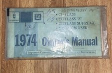 1974 Olds Oldsmobile Cutlass owners manual consumer info