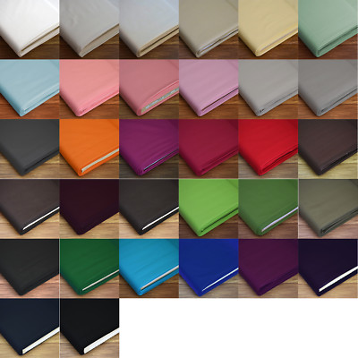 Unifarbener 100% Baumwollstoff zum Basteln, Patchwork & Quilten FQ pro Viertel Meter