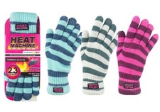 Ladies Thermal Heat Gloves Winter Warm Insulated Fleece Lined Work Gloves