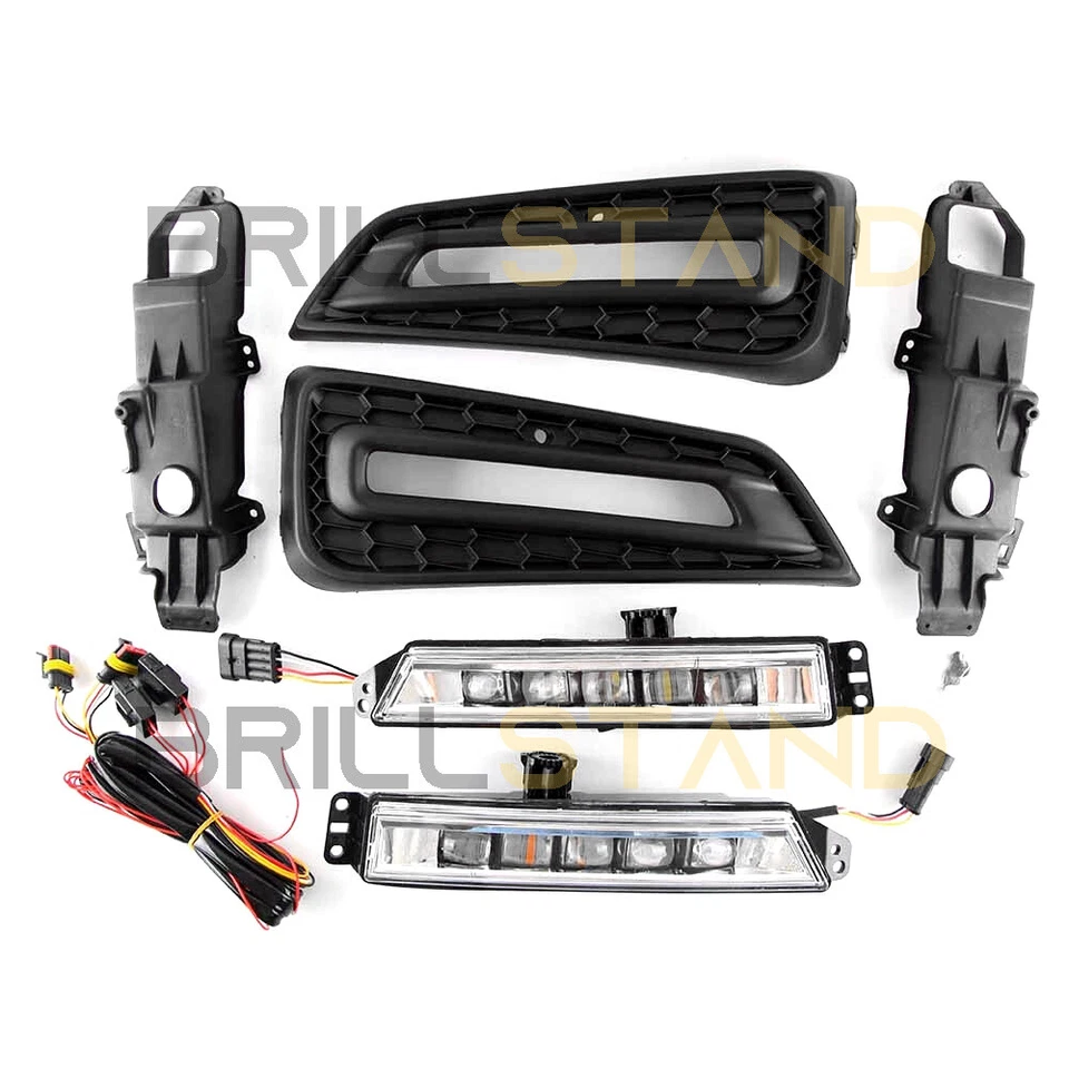 Luz antiniebla diurna LED DRL con intermitente para Honda City 2014-2016 Foto 2 de 4