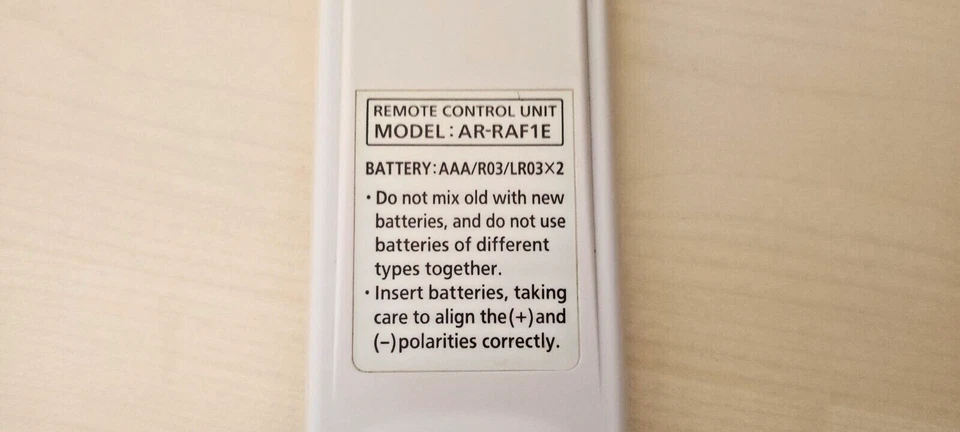 TELECOMANDO ORIGINALE PER CLIMATIZATORE FUJITSU, GENERAL. MODEL: AR-RAF1E - Immagine 4 di 4