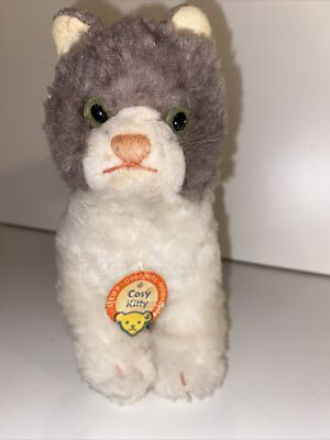 Steiff 7  Cosy Kitty Cat Plush With Button & Chest Tag