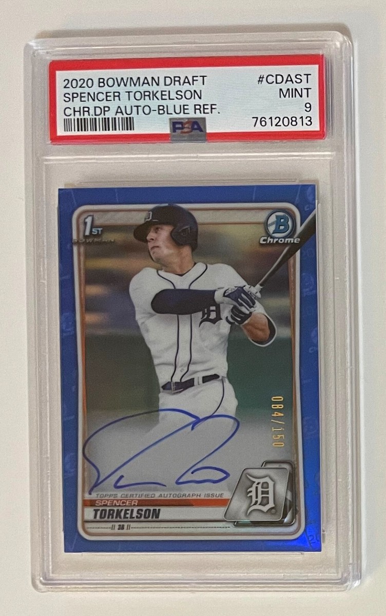 2020 Bowman Draft SPENCER TORKELSON Blue Chrome Refractor Auto