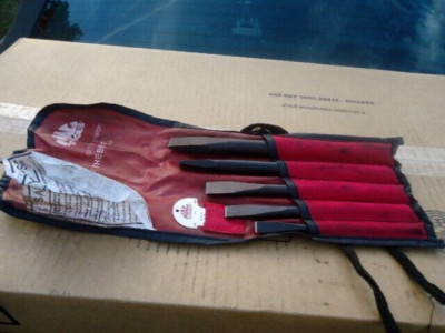 MAC Tools 5 Pc Chisel Set With Gauge C50PDPT USA Dirty but Never Used Pre-Loved