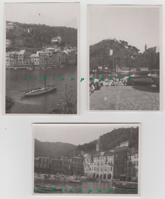 Portofino Mare Hafen Ligurien Riviera 3x alte Fotos 1929 