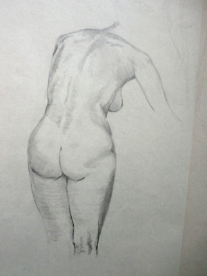 Sir Peter Markham Scott (1909 1989) Original Nude Study (c1930s) Graphite/Pencil
