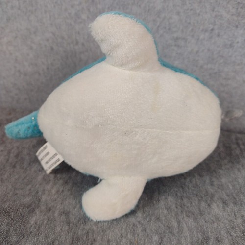 YooHoo Friends Naree Narwhal Whale Plush 6 Inch Long Aqua Blue Glitter Eyes - Picture 6 of 9