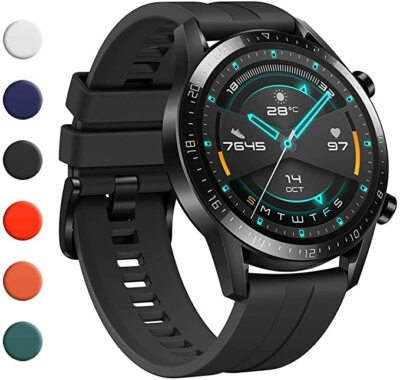 Armband für Huawei Watch GT2 46mm Ersatzarmband Silikon Sport Uharmband