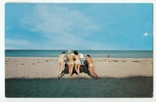 Fun in The Sun Colored Postcard Posted Circa 1950's