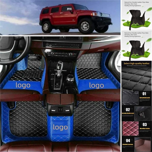 For Hummer H2 H3 Car Floor Mats Custom Waterproof Carpets Liners Pads Handmade - Imagen 13 de 35