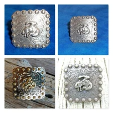 SLIDE Scarf Wild Rag Slide Western Cowboy Buckaroo Bandana Side Bronc Rider 