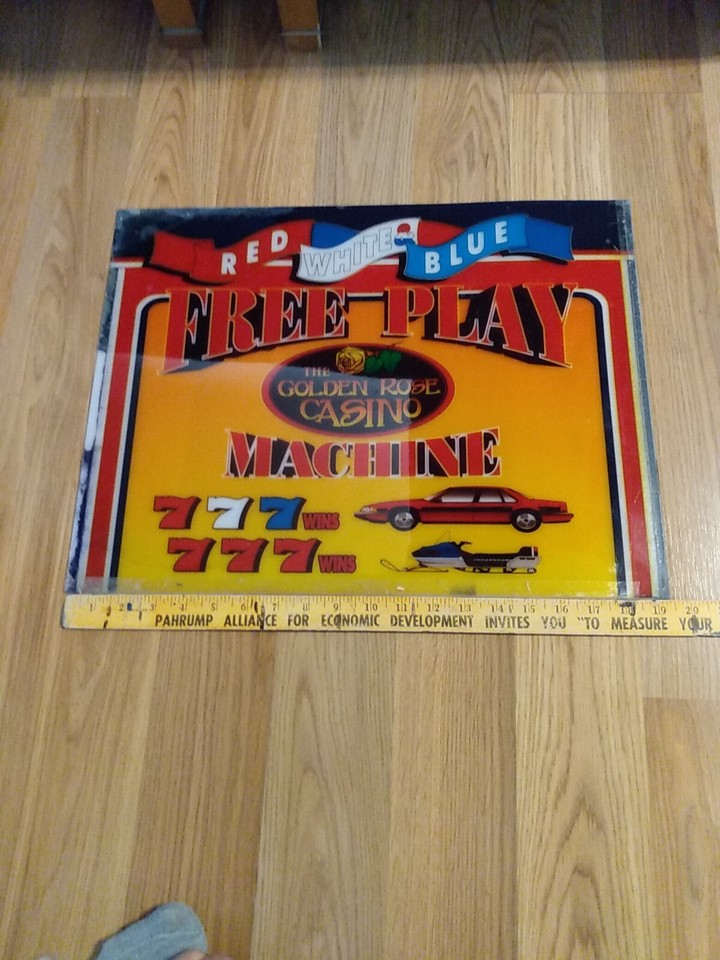 The Golden Rose Casino Tournament Slot Glass / Plastic eBay