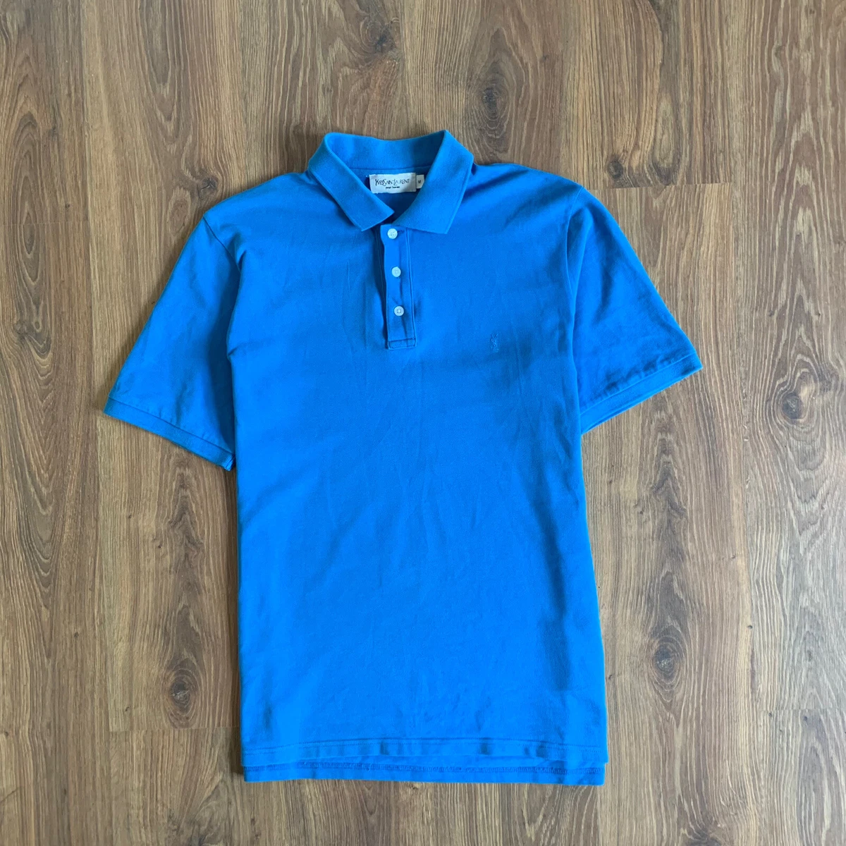 YSL Yves Saint Laurent Men s Polo Blue Medium