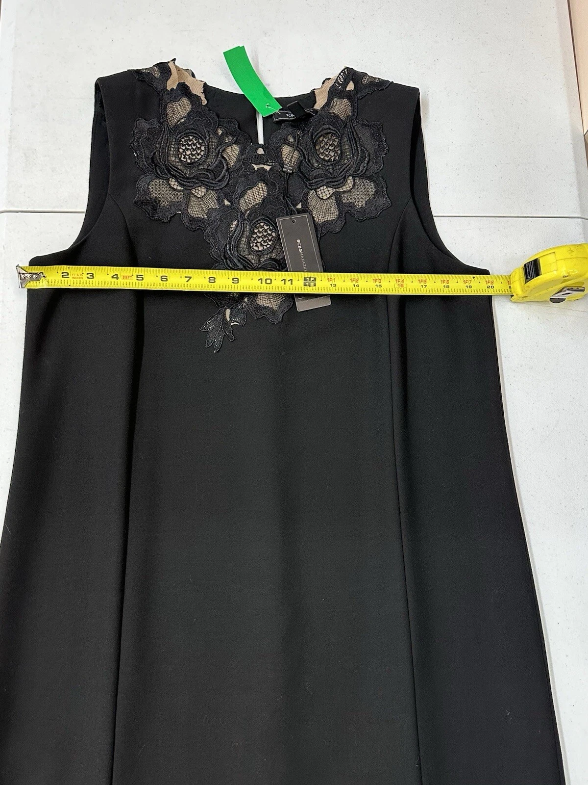 VALENTINO Abito nero nuovo con etichette BCBG Maxazria Valentine taglia large tcc