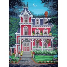 Full Bead Embroidery Kit Victorian cottage Bead stitching DIY Tela Artis