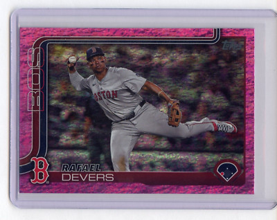 2025 Topps Series 1 Rafael Devers #285 Pink Diamante Foil