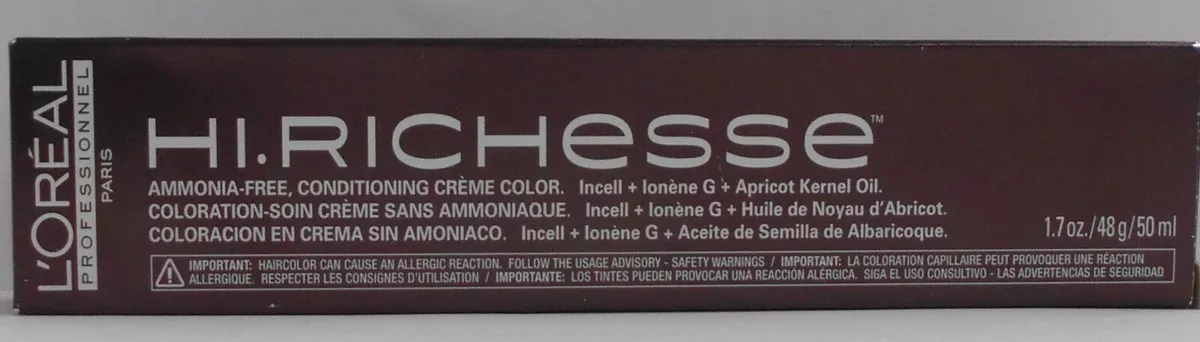 Loreal HI RICHESSE Ammonia Free Conditioning Creme Hair Color ~ 1.7 fl.  oz.!!