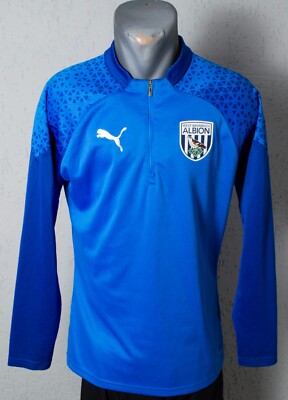 West Bromwich Albion Jacke Puma Trainingsanzug Fußball Herren Blau Größe S