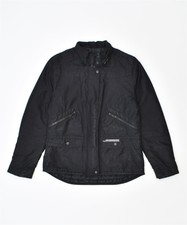 Levi's Womens Windbreaker Jacket Uk 10 Small Black Polyester Gk10