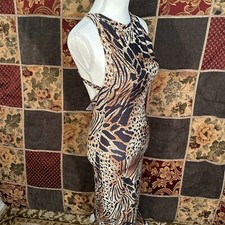 Free People Novella Royale Animal Print Maxi Dress Women's XS Extra Small