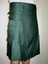 NEW GREEN UTILITY CARGO MODERN Kilt Waist Sizes 30 - 52