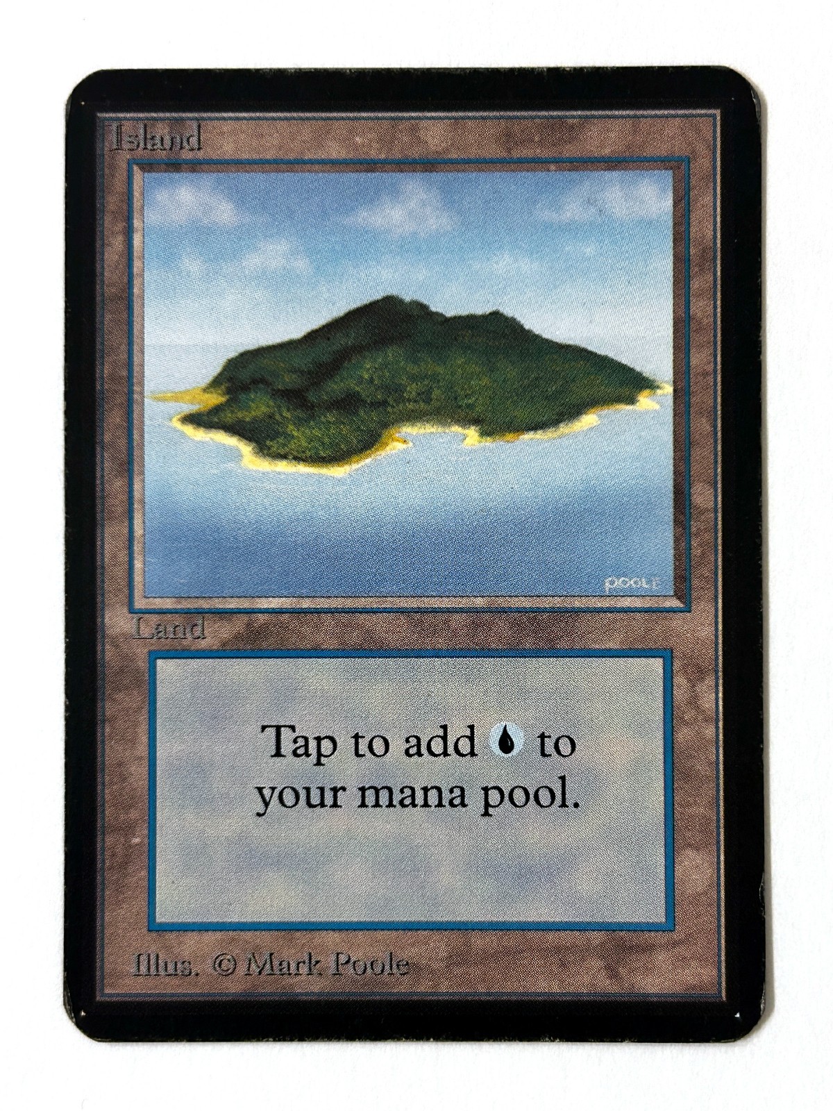 Magic: The Gathering - Limited Edition Alpha - Island (B) #1 - LP/MP - Ungraded