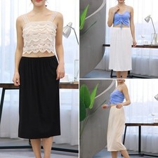 Midi Maxi Unterrock lang Rock Unterwäsche Unterkleid Klassisch A-Linie Unterrock