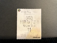 Vintage Movie Ticket Stub Captain America