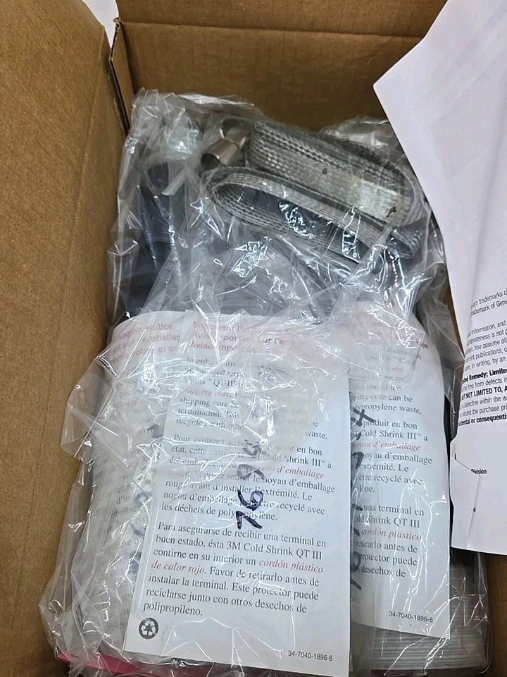 Nuevo 3M 7694-S-4 Cold Shrink QT-III Exterior 4 Falda Terminación, 0.83" a 1.53" Foto 2 de 4