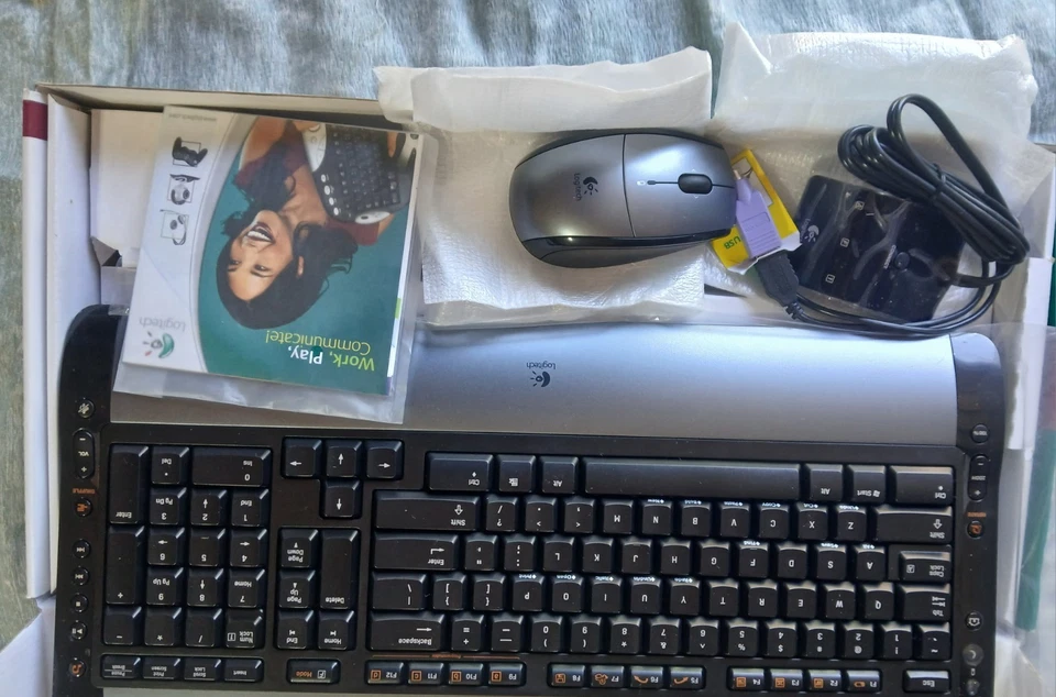 Logitech Cordless Desktop S510 Keyboard Mouse & Receiver / - Image 3 of 4