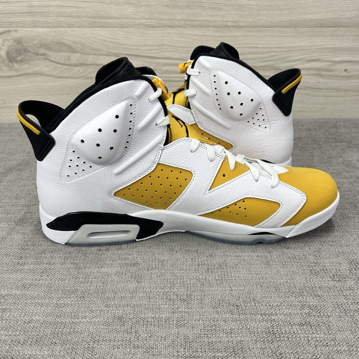 Air Jordan 6 Retro White Yellow Ochre Black New CT8529-170 