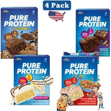  16 Count Pure Protein Pure Protein Bars, High Protein, Variety Pack, 4 Packs