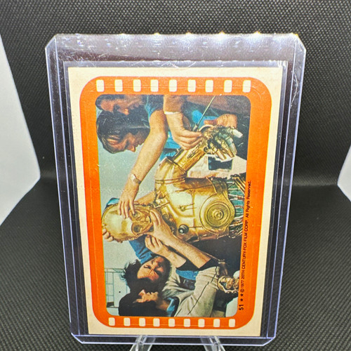 1977 Topps Star Wars #51 See-Threepio and Princess Leia — TAG (grade unconfirmed)