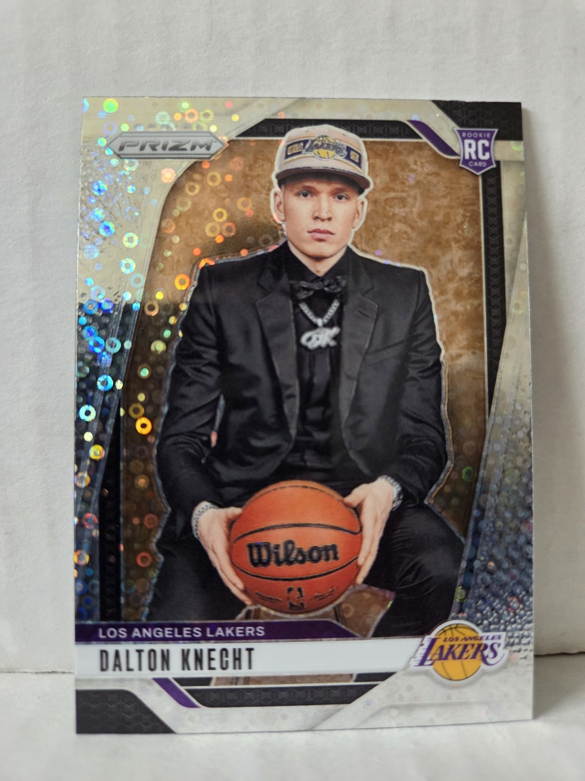 Dalton Knecht 2024-25 Panini Prizm #238 Fast Break Disco Variation Rookie Lakers