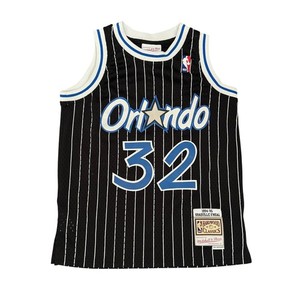 Kids Mitchell and Ness Shaquille O'Neal Orlando Magic Jersey Black Size M 10/12