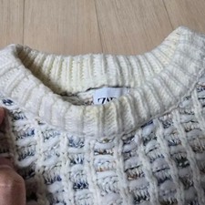 Zara Men's Ivory Knit Sweater
