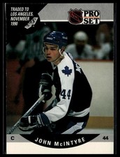 1990-91 Pro Set #457 John McIntyre RC Los Angeles Kings