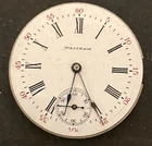 Antique 1903 Waltham Model 1891 61 Pocket Watch Movement Parts/Repair 0s 7j USA