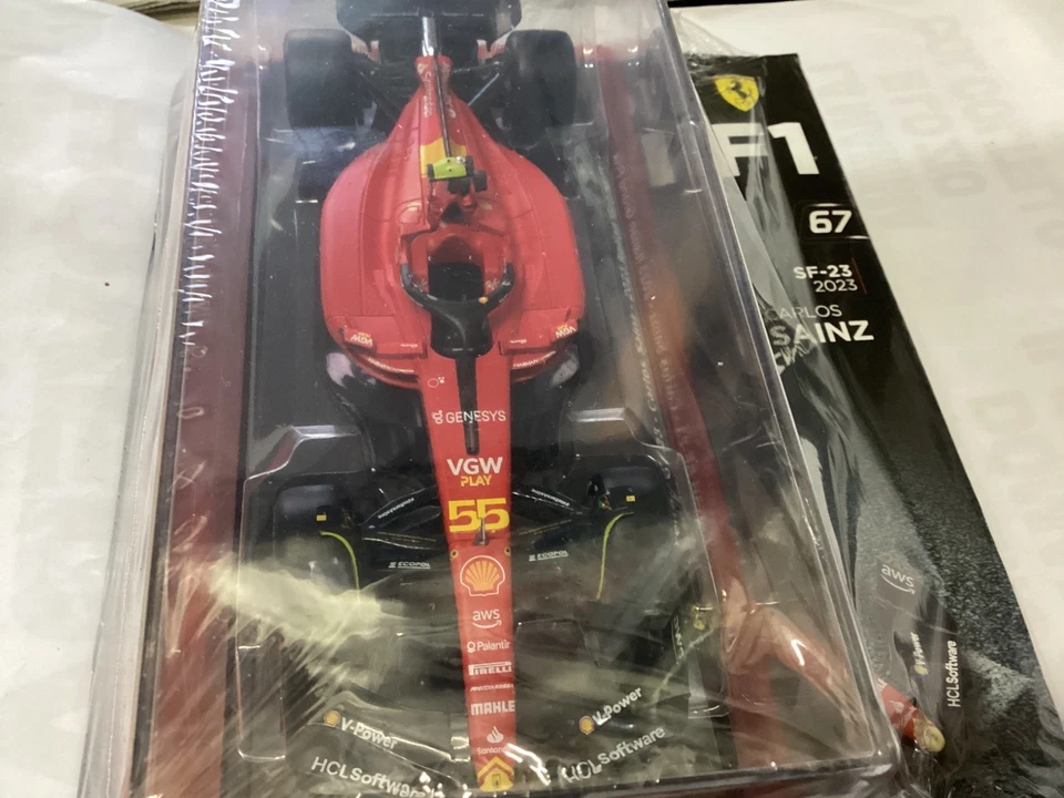 FERRARI SF-23 CARLOS SAINZ GP ITALIA 2023 1/24. DIE CAST nuova in teca - Immagine 4 di 4