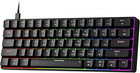 GM611 Compact 61-Key Mechanical Keyboard with RGB Backlighting and Red Switches