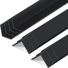 Wall Corner Guard Vinyl 1-1/8 X 48 Inches Black Protects Walls Furniture Doors