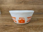 RARE Orange Hazel Atlas Kitchen Aids/Dutch Treat Scalloped Rim Bowl - 5 inch