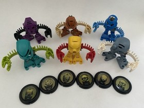 2001 McDonalds Lego Bionicle TOHUNGA - Toa Matoran Set with 6 Discs Complete