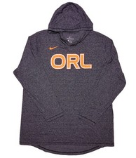 NIKE Orlando Magic NBA Long Sleeve Hoodie Shirt City Edition ORL Gray Men's XL