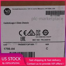 AB 1756-A4 ControlLogix 4 Slots Chassis New Factory Sealed 1756A4